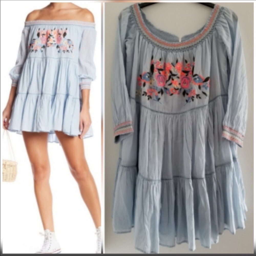 Free People baby doll cotton dress